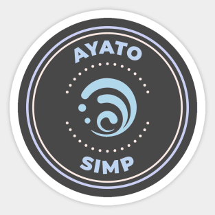 Genshin Impact Ayato simp Sticker